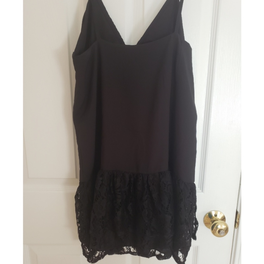 NASTY GAL Lace Cut Out Spaghetti Strap LBD - Picture 4 of 8